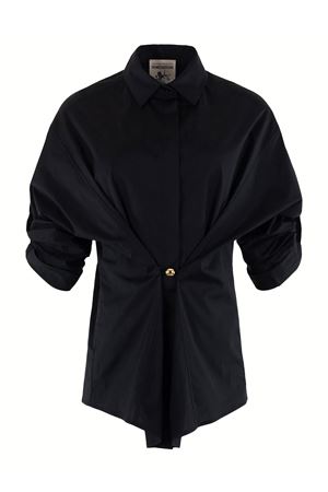 Black cotton blouse SEMI COUTURE | Y5WK06Y690